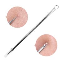 ‘；【。 8Cm Blackhead Comedone Acne Pimple Blemish Extractor Remover Stainless Steel Needles Remove Tools  Skin Care Pore Cleaner