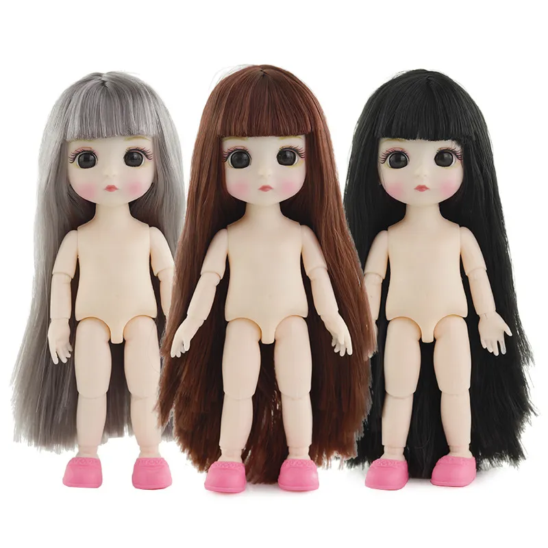 Adollya 16cm BJD Doll Nude Body Ball Jointed Swivel Doll 3D Eyes 13  Moveable Joints Body Make-up Princess 112 BJD Dolls | Lazada PH