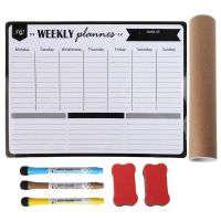 Weekly Planner Soft Magnetic Whiteboard Fridge Magnets Message Remind Memo Pad M5TB