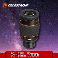 CELESTRON X-CEL LX 7Mm ดาราศาสตร์ช่องมองภาพ1.25นิ้ว60องศา,ความละเอียดสูงขนาดใหญ่มุมมอง,หมุนขึ้นแว่นตา