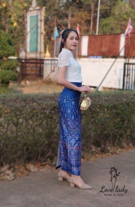 2xl-4xl-ส่งฟรี-ชุดไทย-งานป้าย-love-lady-เสื้อลูกไม้-ผ้าถุง-ชุดไทยประยุกต์-ชุดผ้าไทยไปงาน-ชุดไปงานบวช-ผญ-ชุดไทยผู้หญิง-ชุดเจ้าสาว