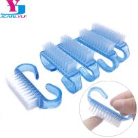 10 Pcs Nail Cleaning Brushes Finger Care Dust Clean Handle Scrubbing Tool Set File Manicure Pedicure Blue Brush Artist Brushes Tools