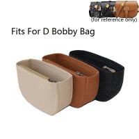 【Corner house】เหมาะสำหรับ Bobby Flap Felt Insert Bag Organizer Shaper Insert Makeup Travel Inner Purse Portable Cosmetic CD Handbag Organizer