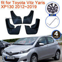 Mudguards สำหรับ Toyota Vitz XP130 5ประตู Yaris 2012 ~ 2019 2014อุปกรณ์เสริม4x Mud Flaps Splash Guards ด้านหน้าด้านหลังล้อ Fender Flare