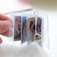 1 Inch/2 Inch Mini Photo Album Transparent Sticker &amp; Name Card Holder 16 Pockets Photo Holder Mini Photos Collect Keychain Card Holders