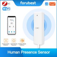 Tuya Zigbee Mm Wave Radar Sensor Wifi Smart Life Human Presence Detector Motion Sensor With Brightness Detection Home Automation