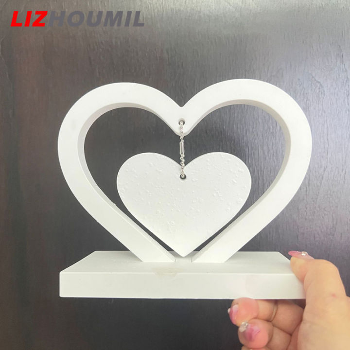 lizhoumil-แม่พิมพ์กรอบรูปเรซินแม่พิมพ์อีพ็อกซี่สำหรับงานหล่อแม่พิมพ์ซิลิโคนรูปหัวใจสำหรับงานแต่งบ้านแบบ-diy-เก็บรักษาดอกไม้
