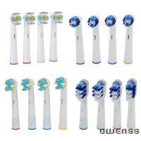 (owenss) New Hot 4pcs Replacement Toothbrush Heads Electric Soft-bristled Toothbrushes Home Supplies