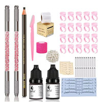 Spot parcel post Cross-Border Hot Eyebrow Tattoo Handuse Needle Set Beginner Eyebrow Tool Student Learning Combination Eyeliner Tattoo Embroidery Tools