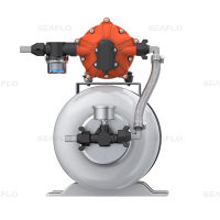 SEAFLO เครื่องเพิ่มแรงดันน้ำไหลสูงพร้อมชุดปั๊มสะสม DC 8L Accumulator Pressure Boost System