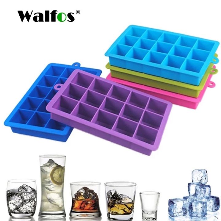  Extra-Large Silicone Freezing Tray with Lid, Walfos 1