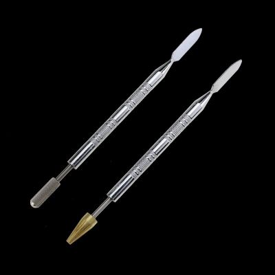 Double Side Brass Head Leather Edge Oil Gluing Dye Pen Applicator Speedy Paint Roller Tool for Leather Craft Tools
