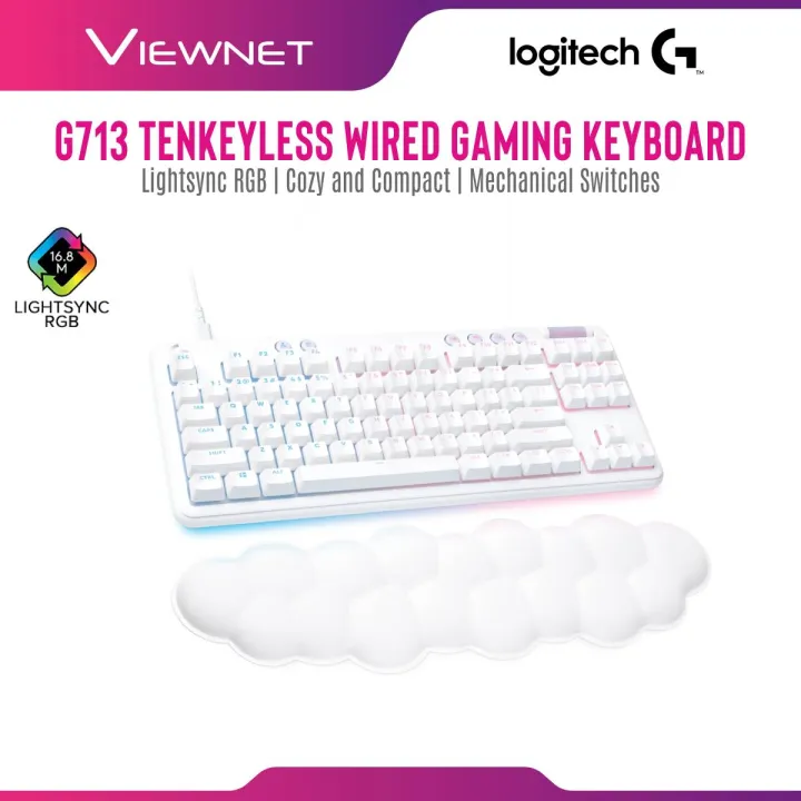 Logitech G713 Wired Mechanical Gaming Keyboard With LIGHTSYNC RGB ...