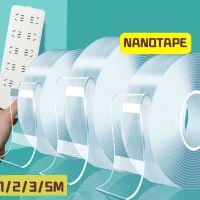 【YF】❧  Transparent Sided Tape Wall Stickers Reusable Resistant Decoration Tapes 1/2/3/5M