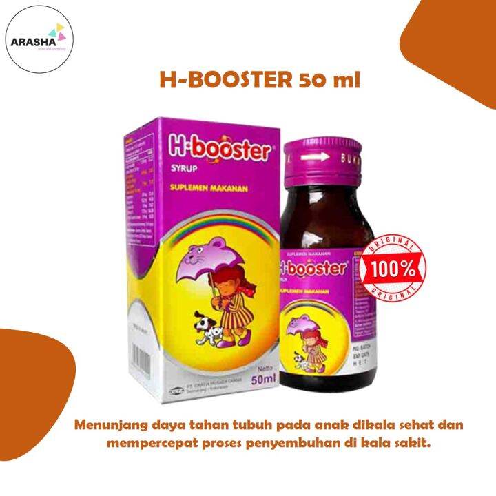 H BOOSTER SIRUP 50 ML Suplemen Kebutuhan Vitamin Dan Mineral | Daya ...