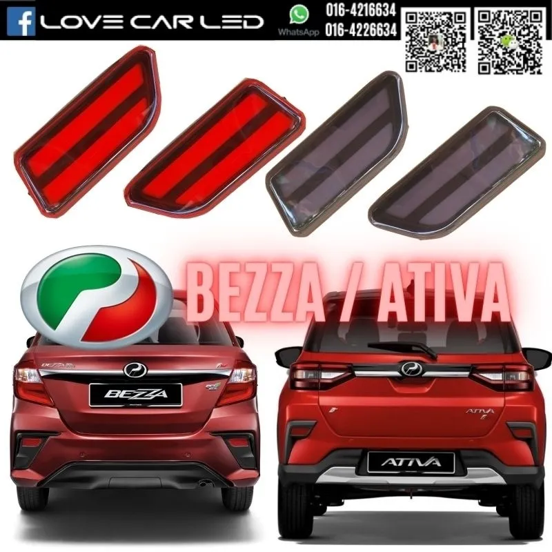 Perodua Ativa 2021 Bezza 2020 Rear Bumper Reflector With Runing Light Lazada