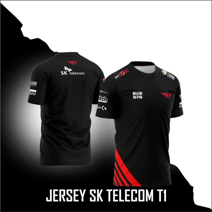 Jersey T1 SKT T1 black edition game dota 2 | Lazada PH