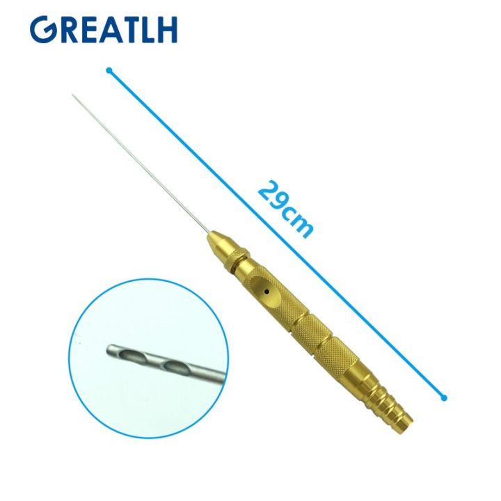 Fat Transplantation Liposuction Harvesting Cannulas With Reusable Handle For Aesthetic Facial Restoration