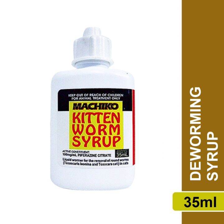 Machiko Kitten Worm Syrup 35ml Cat Deworming Solution Lazada