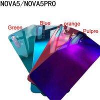 Yingke 100% ใหม่สำหรับ Nova 5 Pro Cover Nova 5 Pro ปลอกหุ้มช่องหลังฝาหลังเปลี่ยนฝาครอบโทรศัพท์ Nova 5