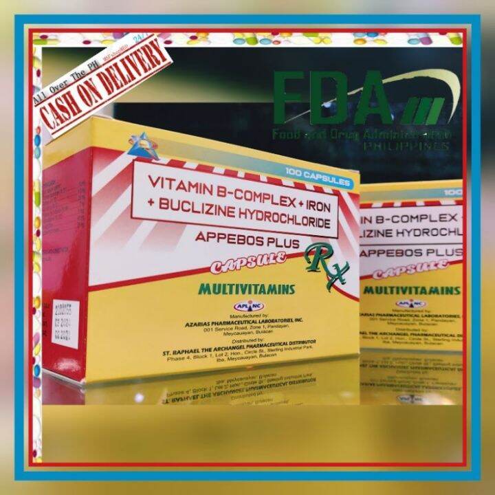 【Discount price】 APPEBOS PLUS VITAMIN IRON BUCLIZINE