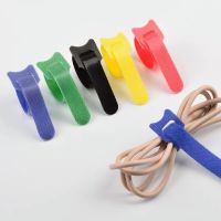 20pcs T-type Cable Tie Wire Reusable Cord Organizer Wire 150mm*12mm Colorful Computer Data Cable Power Cable Tie Straps Cable Management