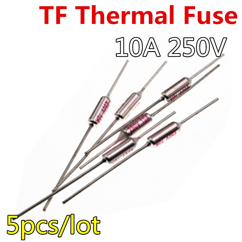Universal 10A 250V 185°C Thermal Fuse Rice Cooker Temperature Fuse Repair Parts 