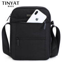 TINYTA Mens bags Men Shoulder Bags for 9.7pad 9 pockets Waterproof Casual crossbody bag Black Canvas Messenger bag shoulder