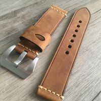 20mm 22mm 23mm 24mm 26mm Soft Straps Genuine Leather Watch Bands With Watch Stainless steel For Panerai Omega Big Watch Bracelet