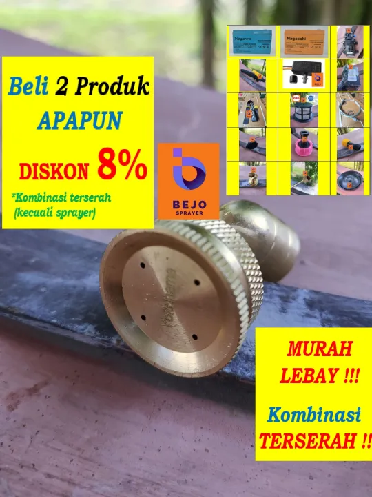 Nozzle Kuningan Sprayer Elektrik Tanaman - 4 Lubang Mata Semprot ...