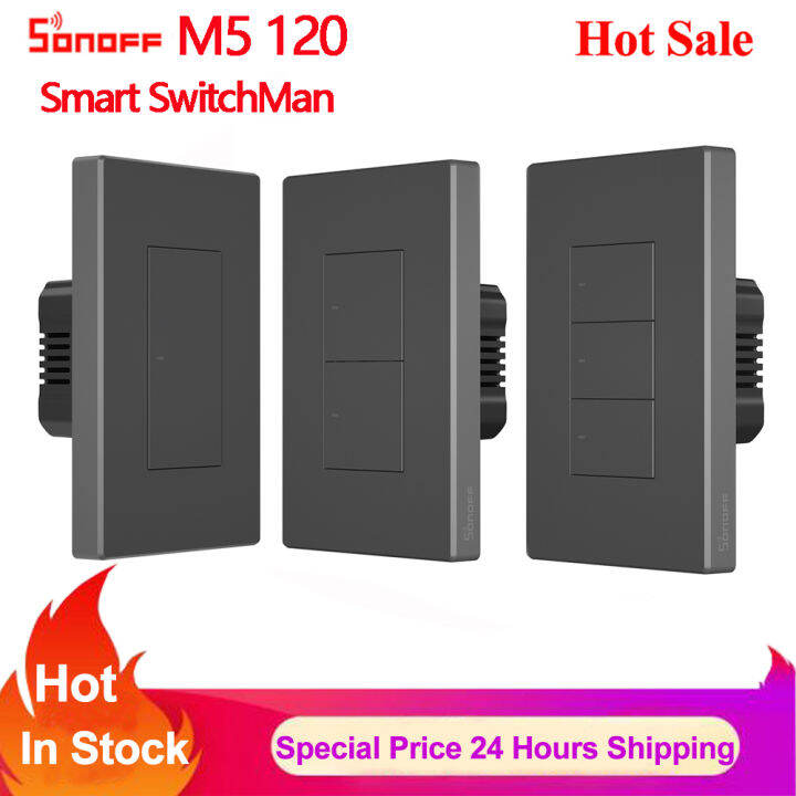 Sonoff M5 120 1C 2C 3C SwitchMan Wifi Smart Wall Button Switch Inligent