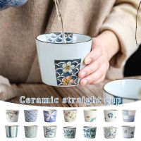 【CW】❅  Hot Cup Fashion Floral Pottery Cups 200ml Drinkware Wine Mug Sake Wholesale