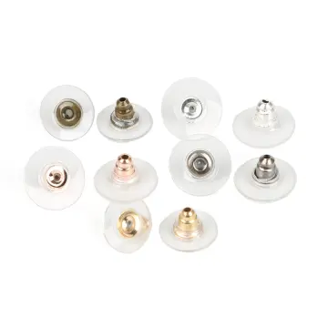 200pcs Soft Silicone Rubber Earring Back Stoppers For Stud