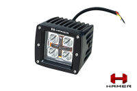 ไฟสปอร์ตไลท์ HAMER ขนาด 4.8 16W สี ขาว-เหลือง เบ้าสี่เหลี่ยม