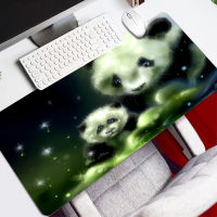 Anime Panda Cute Cartoon Speed Locking Edge Large Natural Big Gaming Mousepads Rubber Mouse Pad XXL Non-Slip Waterproof Game Desk Mousepad Keyboard Mat for Warcraft Dota LOL