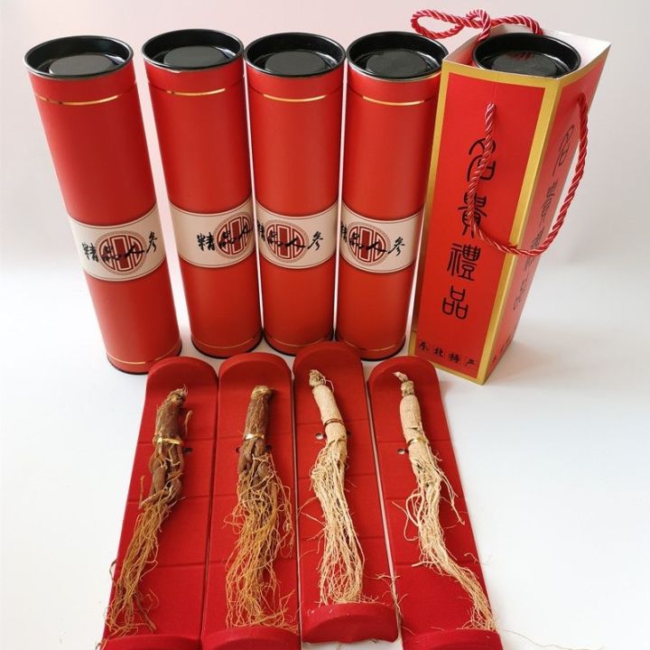 changbaishan-กล่องของขวัญโสมแดงแบบแห้งพิเศษภาคตะวันออกเฉียงเหนือของถุงซานตากล่องเปล่าของขวัญปีใหม่