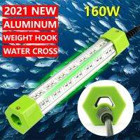 【CW】 DC 12V 70W 160W 6 Sides Green White Blue Yellow Aluminum High Power LED Fish Submersible Underwater Fishing Light