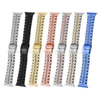 【Hot Sale】 Suitable for Watch8 stainless steel curved seven-bead watch strap 22mm new