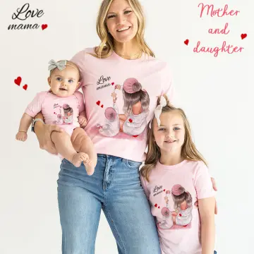 Mother daughter shirts clothing hotsell