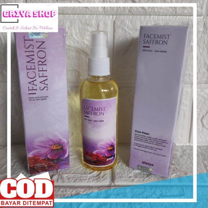 Facemist Saffron Mengandug Air Zam Zam 100 ML BERHOLOGRAM ORIGINAL