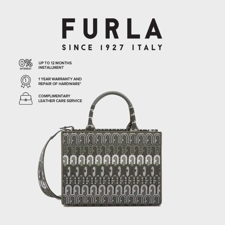 FURLA FURLA OPPORTUNITY MINI TOTE - TESSUTO JACQUARD ARCO ETNICO  LOGO+NASTRO JACQUARD, Women's Handbag