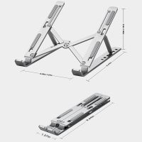 【firm】สำหรับ Macbook Pro ที่วางแล็ปท็อปคอมพิวเตอร์ Cooling Bracket การออกแบบพับขาตั้งแล็ปท็อปแบบพกพาขาตั้งโน๊ตบุ๊คฐานรองรับแบบพับได้