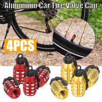 【CW】 4pcs Aluminum Car Tire Cap Alloy Tyre Stem Cover Air Dust Truck Rim