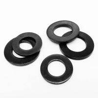 10/100pcs M1.6 M2 M2.5 M3 M3.5 M4 M5 M6 M8 M10 M12 GB97 DIN125 Black 304 Stainless Steel Flat Washer Plain Gasket Pad