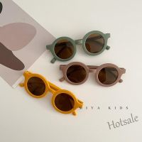 【hot sale】✾♠ D03 [AMI Kids]Korean Childrens Sunglasses Baby 1 Year Old Concave Shape Vintage ins Version Cute Sunscreen Boys Girls Children Glasses Trendy