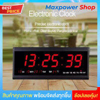 นาฬิกาดิจิตอล LED DIGITAL CLOCK แขวนติดผนัง ขนาด 48x18.9x3.5 CM. ไฟดับไม่ต้องตั้งเวลาใหม่ รุ่น 4819