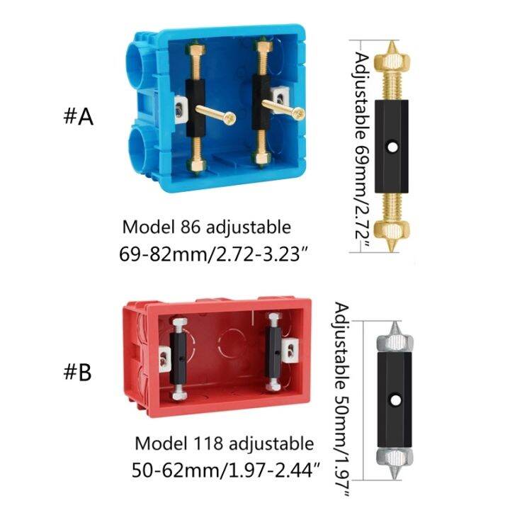 10pcs-electrical-box-repairer-junction-box-repair-struts-cassette-screws-support