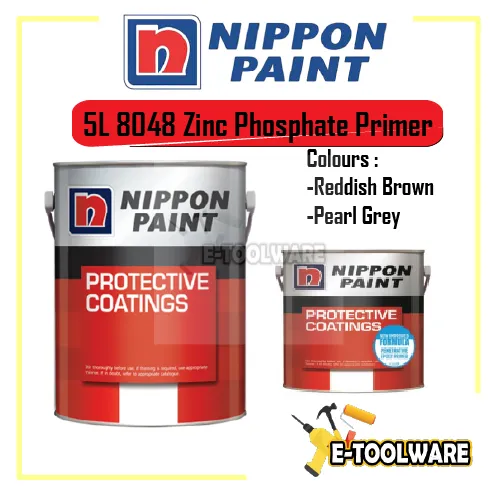 5L Nippon Paint 8048 Zinc Phosphate Primer With Hardener Lazada