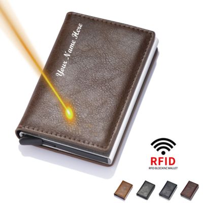 （Layor wallet） คาร์บอนไฟเบอร์ ID ผู้ถือบัตรเครดิตกระเป๋าสตางค์ผู้ชายยี่ห้อ Rfid ปิดกั้นเมจิกพับหนังบางมินิกระเป๋าสตางค์กระเป๋าเงินขนาดเล็กกระเป๋า