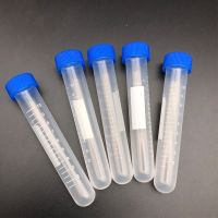 【YF】◇  20Pcs/lot 10mL Screw Cap Round Bottom  Plastic Centrifuge Tube Centrifugal Laboratory Analysis Vial